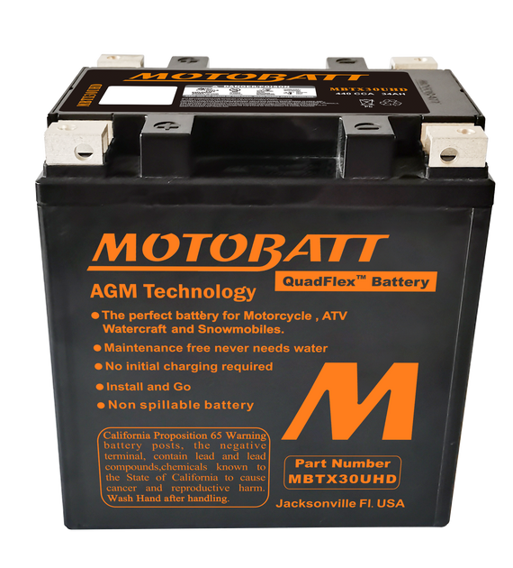 MOTOBATT Quadflex AGM Batteries for PWC / Personal Watercraft | MBTX30UHD | 491-1007