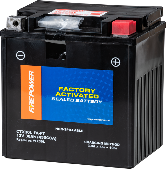 FIRE POWER Factory Activated Sealed Battery for PWC / Personal Watercraft | CTX30L (FA) FT | 49-2307