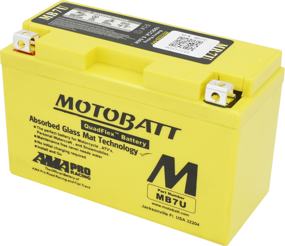 MOTOBATT Quadflex AGM Batteries for PWC / Personal Watercraft | MB7U | 491-1011