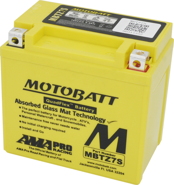 MOTOBATT Quadflex AGM Batteries for PWC / Personal Watercraft | MBTZ7S | 491-1003
