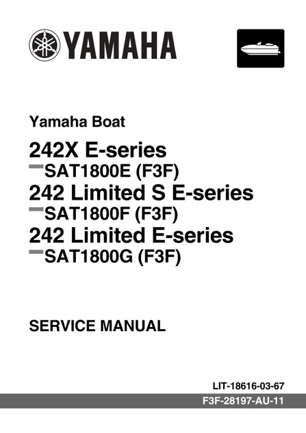YAMAHA OEM Service Manual - AR240 HO / SX240 HO / 242 Limited S