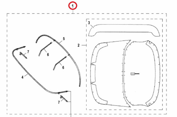 YAMAHA OEM Canvas Set Awning F3A-U3104-30-00