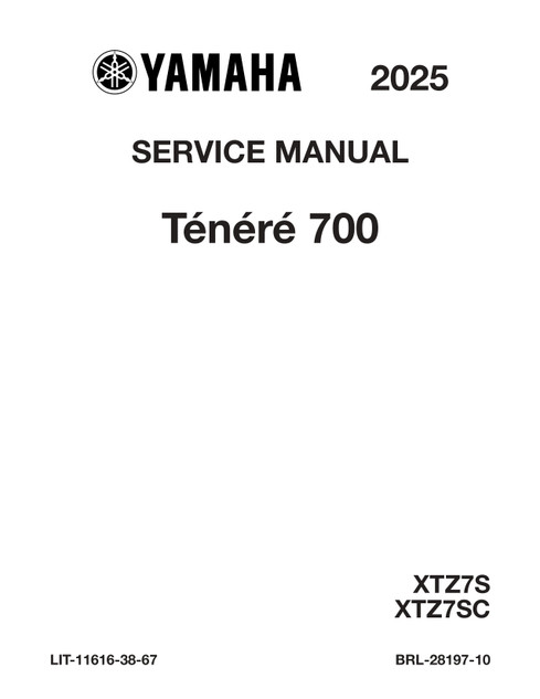 テネレ700 整備書2022〜 YAMAHA OEM Service Manual - 2022 - 2023 TENERE 700 - LIT-11616-35