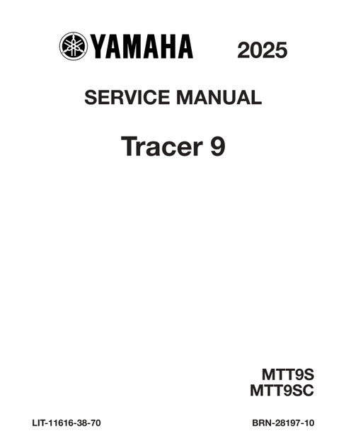 YAMAHA OEM Service Manual - 2019 - 2020 TRACER 900 / GT - LIT