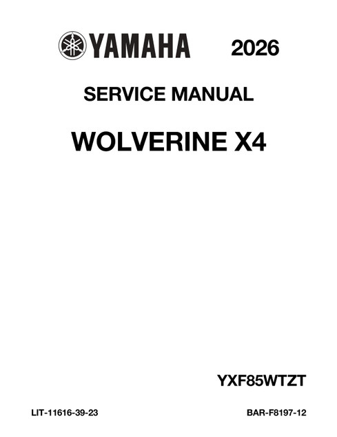 YAMAHA OEM Service Manual - 2026 YZF-R7 / 70TH ANNIVERSARY EDITION