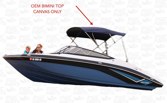 Yamaha OEM BIMINI TOP Canvas Set - 2018 Sx195 / 2019 Sx195 F4B-U3108-40-00