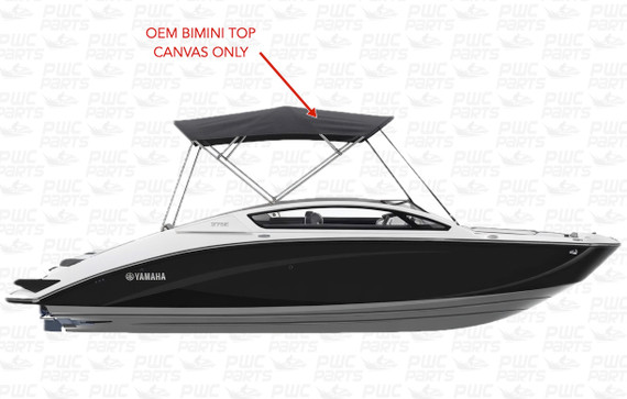 Yamaha OEM Bimini Top Canvas Set - 2022 275E F4X-U3108-20-00