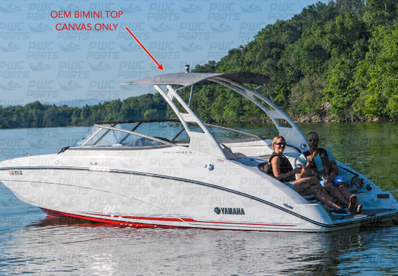 Yamaha OEM Bimini Top Canvas Set - 2019 242 Limited S / 2019 242 Limited S California F5V-U3108-40-00