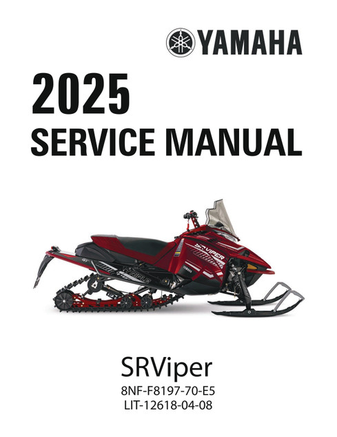 YAMAHA OEM Service Manual - 2025 SRX120R - LIT-12618-04-05 Models