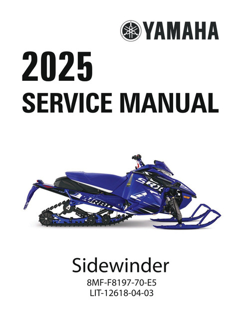 YAMAHA OEM Service Manual - 2025 SNOSCOOT ES - LIT-12618-04-06