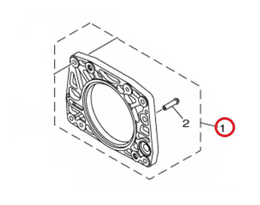 YAMAHA OEM Transom Plate 6S8-G5831-00-94