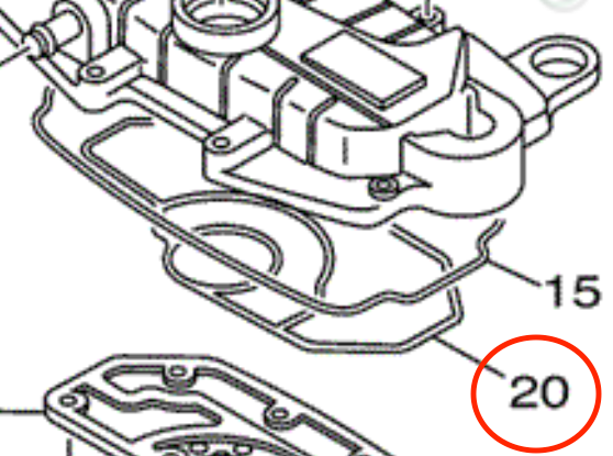 YAMAHA OEM Gasket 6D3-13477-00-00