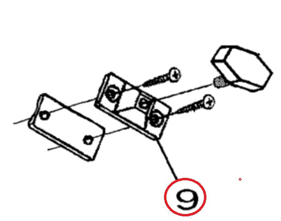 YAMAHA OEM Awning 2 Bracket F2D-U3142-00-00