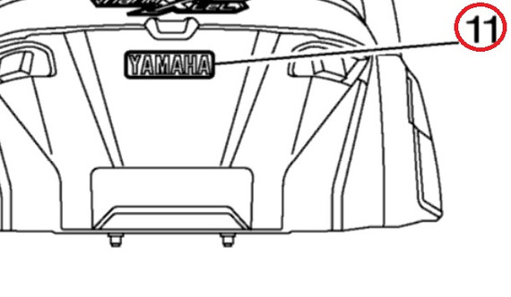 YAMAHA OEM Mark, Yamaha A F2P-U4114-10-00