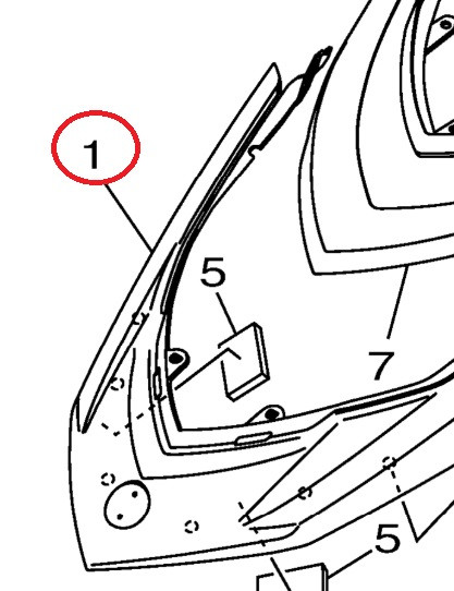 YAMAHA OEM Engine Room Lid F2W-U517B-02-P3