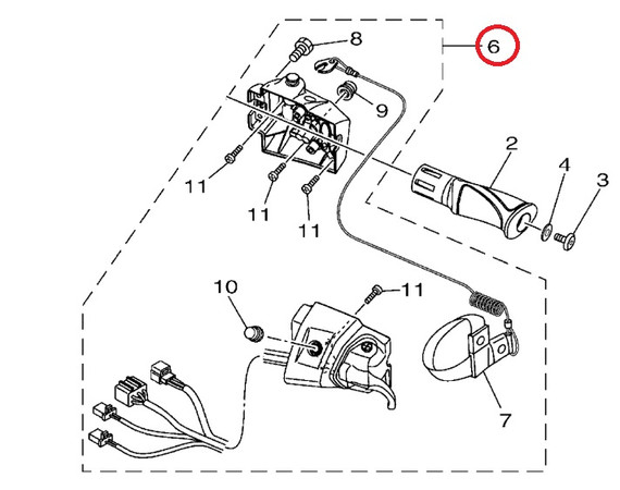Yamaha Waverunner PWC Switch Box Assembly GP800R GP1300R VX FK7