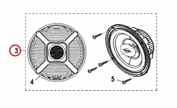 YAMAHA OEM Speaker F3S-U8192-00-00