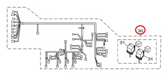 YAMAHA OEM Wire Harness Assembly 6JN-8259L-01-00