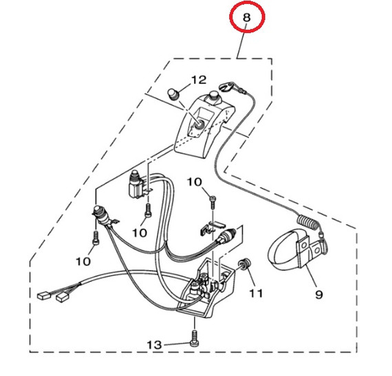 YAMAHA OEM Switch Box Assembly F2S-68310-00-00