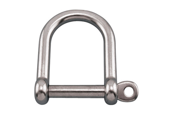 Suncor Wide D Shackle with Screw Pin 316 Stainless Steel S0114-0