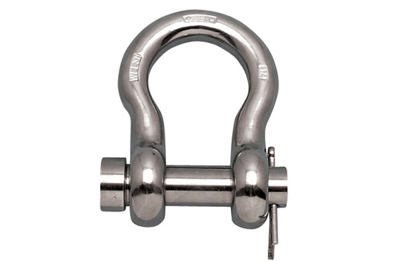 Suncor US Round Pin Anchor Shackle FS 316-NM Stainless Steel S0116-RP-US