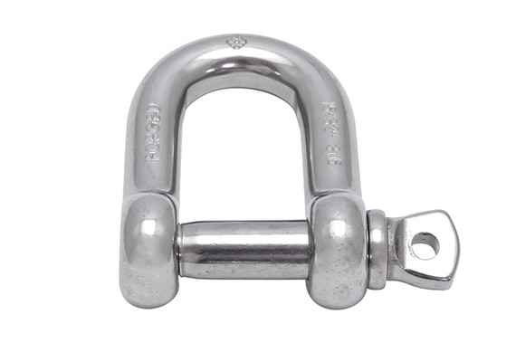 Suncor Forged Straight D Shackle with Screw Pin 316 Stainless Steel S0117-0