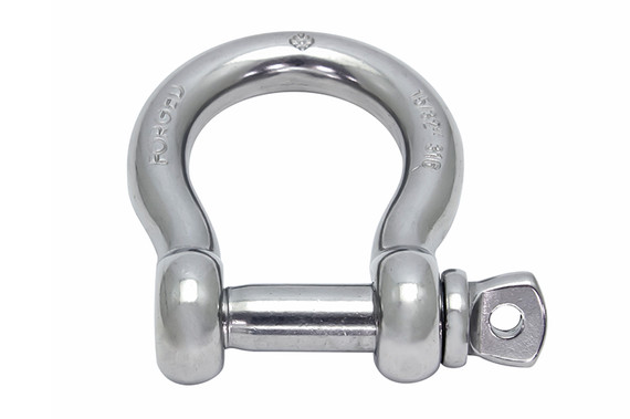 Suncor Forged Bow Shackle with Screw Pin 316 Stainless Steel S0119-0