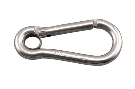 Suncor Key Lock Spring Clip with Eye 316 Stainless Steel S0121-K