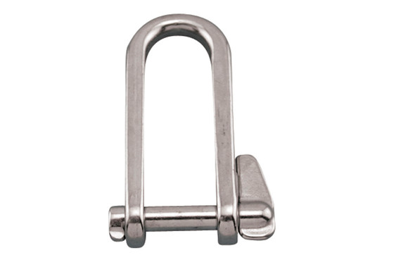Suncor Long D Shackle with Key Pin 316 Stainless Steel S0167-0