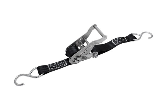 Suncor Wide Ratchet Assembly with "S" Hooks Black 304 and 316 Stainless Steel S0206-SS
