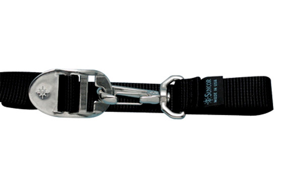 Suncor Hanging/Strap Kit with Star Adjuster and Swivel Clip 1"X 48" Black S0236-0002