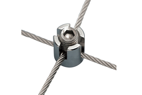 Suncor Cross Wire Clamp, Surface Mount 316 Stainless Steel S0722-0
