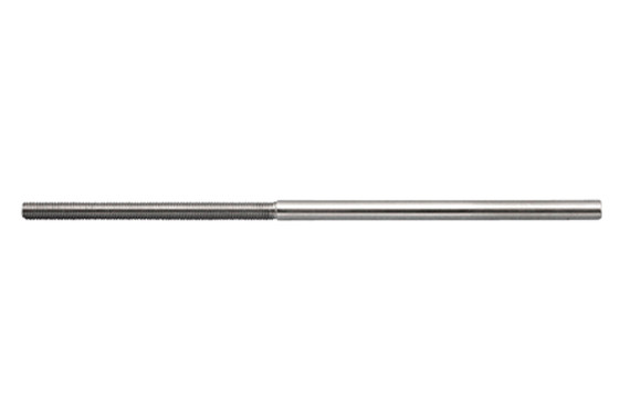Suncor Extra Long Stud Hand Swage Right Hand UNF 316 Stainless Steel S0731-HL