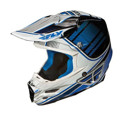 FLY Racing F2 Carbon Trey Canard Replica Helmet XX-Large Blue/White 73-40332X