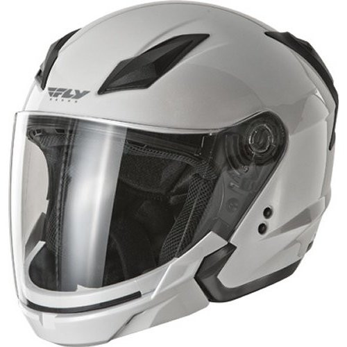 FLY Racing Tourist Open Face Helmet XX-Large Pearl White F73-8104-6