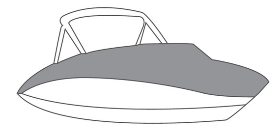YAMAHA OEM 252 FSH SPT, 255 FSH SPT E 2021+ 255 FSH SPT H 2024+ Boat HD Mooring Cover Black 25 FT F6H-U3280-V0-0B