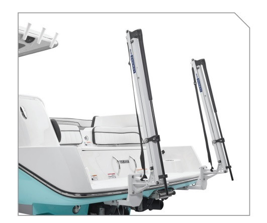 YAMAHA OEM 8 FT Manual Shallow Water Anchor White F6H-U1640-V0-0B