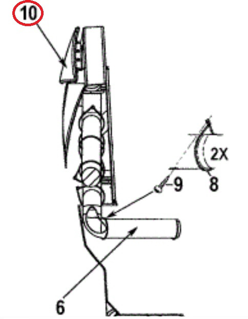 YAMAHA OEM Hatch 2 Trim F4X-U5516-60-00