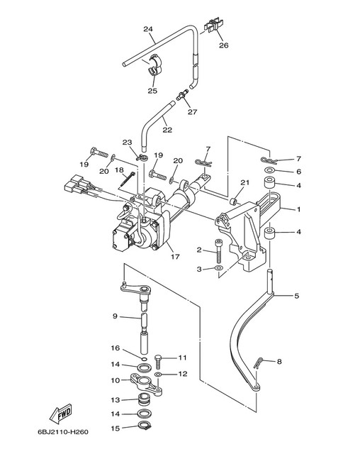YAMAHA OEM Actuator Unit 6AW-4820A-11-00