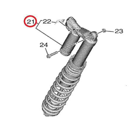YAMAHA OEM Front Suspension Assembly 2 B4M-F3750-11-00