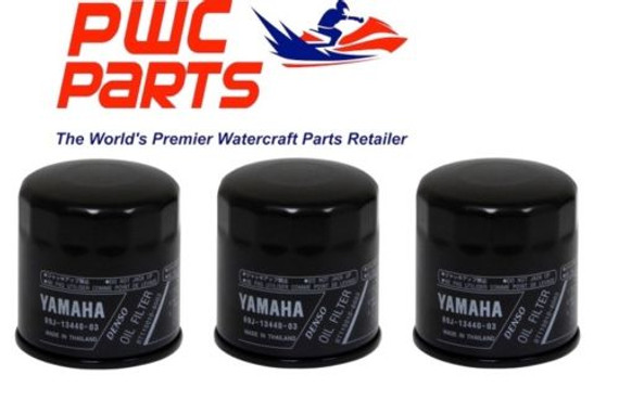 YAMAHA OEM Outboard Oil Filter 3-PACK F150 F200 F225 V6 F250 69J-13440-03-00