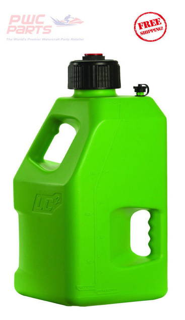 DESCETE　5L LC2 Fuel Jug w/ Hose Cap Container Fly Racing GREEN ATV MX PWC 5