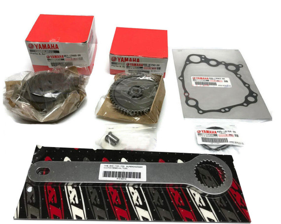 YAMAHA SHO/SVHO Supercharger Clutch & Dampener Drive Gear & Collar 18T UPGRADE Assembly Kit w/Gaskets & Removal/InstallTool 6ET-17800-00-00 6S5-17800-20-00 6S5-W1783-20-00