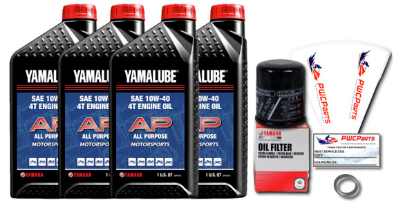 YAMAHA Sport II Motorcycle AP SAE 10W40 Oil Change Kit 2007-2013 YZF-R1 / 2006-2013 YZF-R6 LUB-SPTCG-KT-15