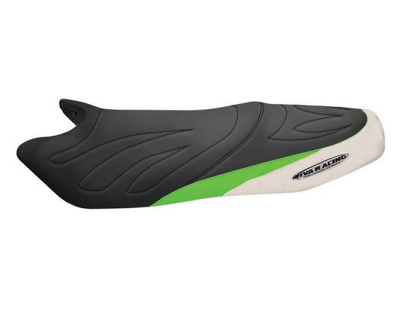 Kawasaki STXR 2004-2005 Riva Seat Cover Black/ Green/ White RK5-STXR-3