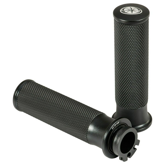 Yamaha Custom Black Billet Grips Bolt V-Star Raider Stryker 1TP-F62B0-T0-00