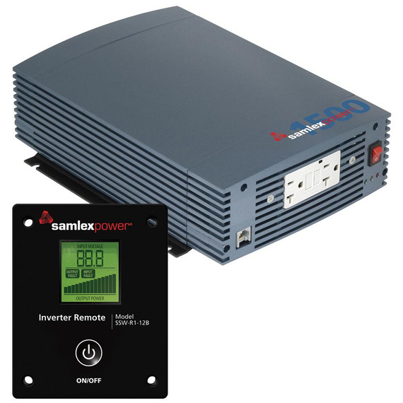 Samlex Power SSW Series 1500W Pure Sine Inverter with LCD Remote Control 705-SSW150012A