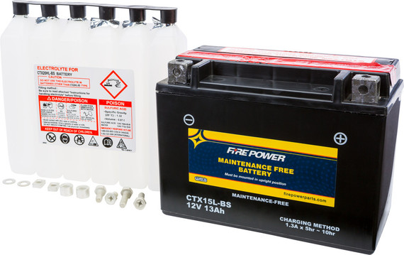 Fire Power Battery CTX15L-BS Maintenance Free