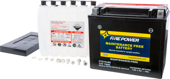 Fire Power Battery CTX19-BS Maintenance Free