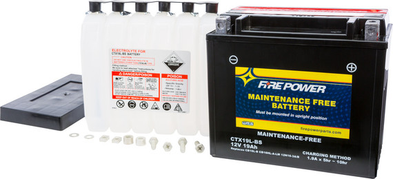 Fire Power Battery CTX19L-BS Maintenance Free